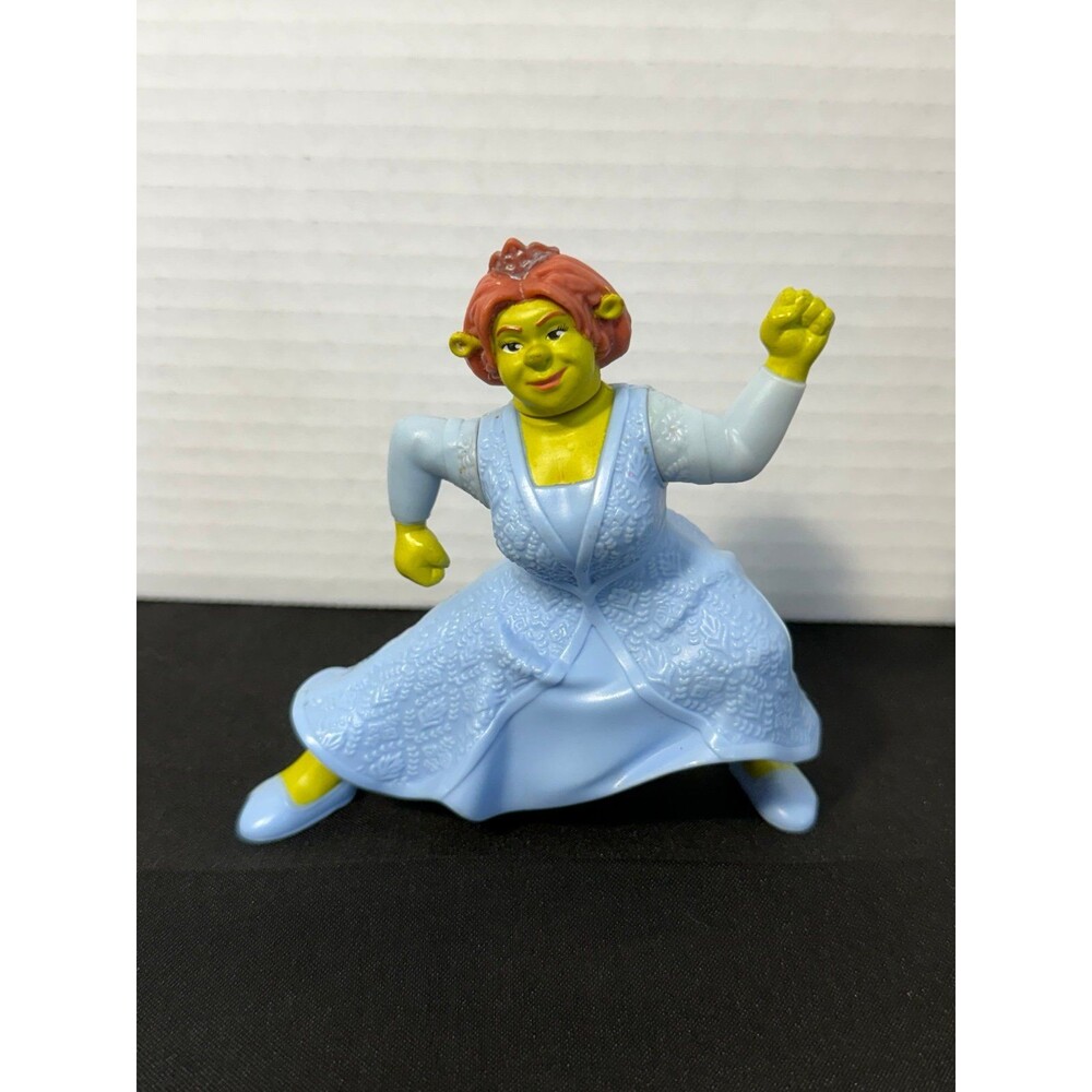 Shrek Fiona Figurine McDonald's 2007 Plastic Toy Green Blue 4 inch
